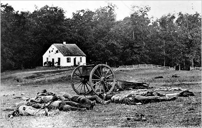 picture of the aftermath of the Battle of Antietam, Sept. 17, 1862 ...